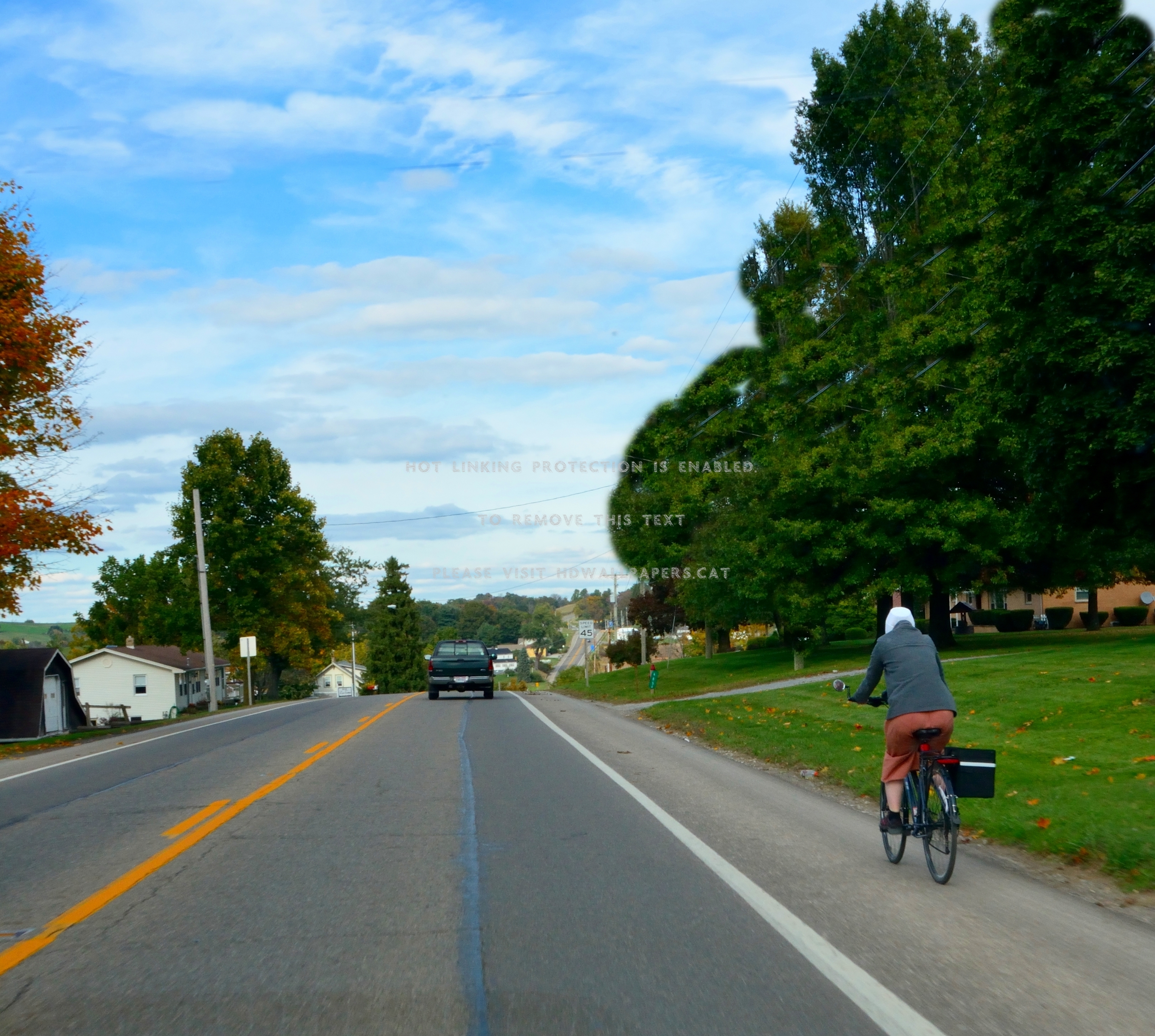 Amish Town People Ohio Country Scene - Freeway - HD Wallpaper 