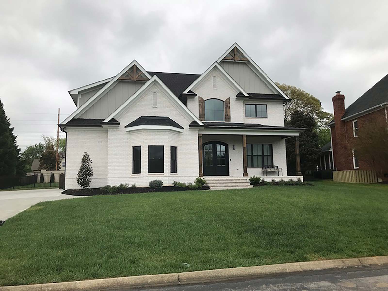 Modern Farmhouse Turner Custom Homes Front Exterior - House - HD Wallpaper 