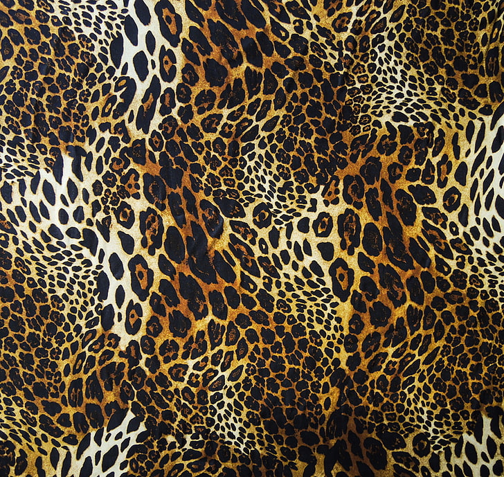 Brown, Black, And Beige Leopard Print Textile, Wool, Leopard Print Seamless Texture 728x689