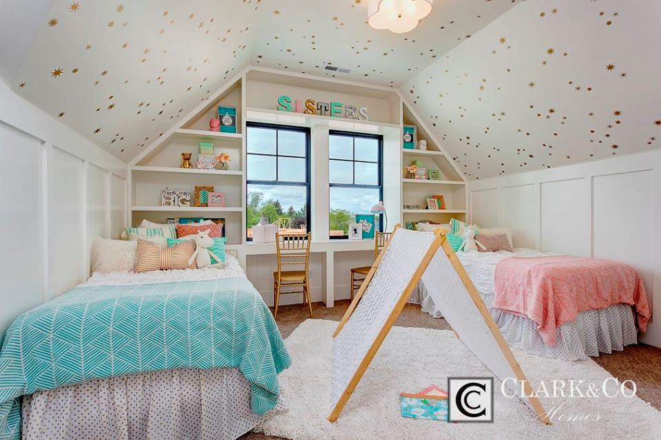Girl Bedroom Modern Farmhouse - HD Wallpaper 