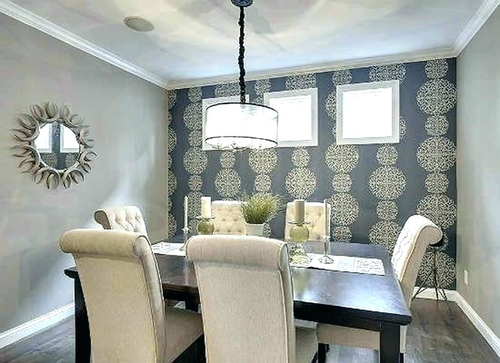 Dining Room Wallpaper Accent Wall Accent Wall Wallpaper - Dining Room - HD Wallpaper 