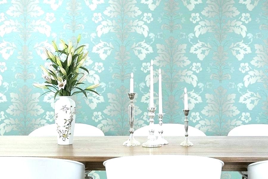 Wallpaper Designs For Dining Room Dining Room Feature - HD Wallpaper 