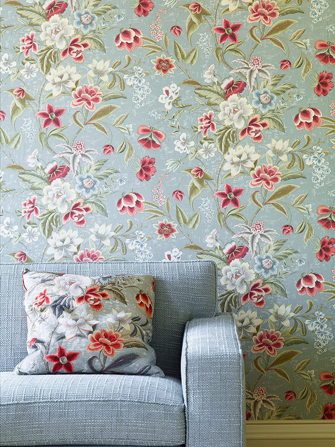 Celestine Wall And Fabric C&f Country Home Chintz - Colefax And Fowler Celestine - HD Wallpaper 