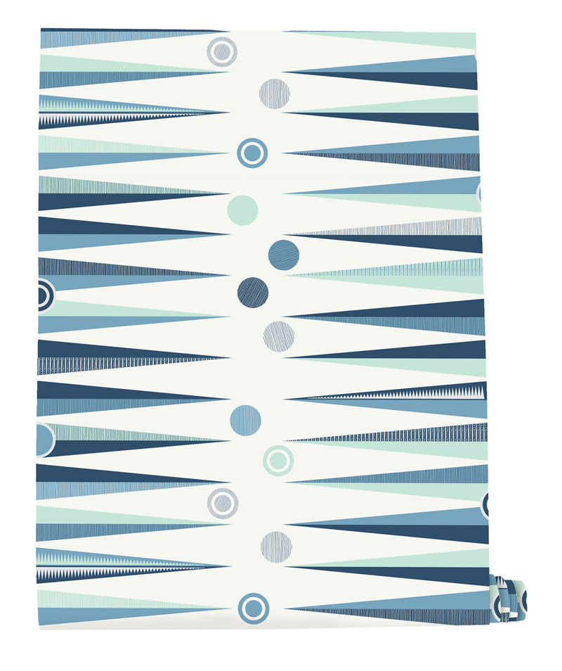 Backgammon Wallpaper In Chalkhill Blue, £50 Per 10m - Medical Equipment - HD Wallpaper 