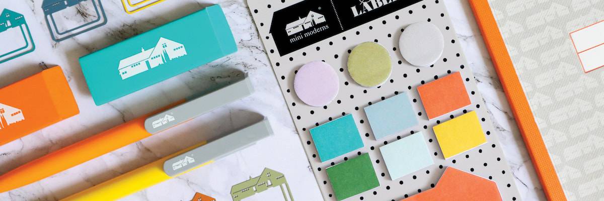 Mini Moderns Stationery - Mini Moderns - HD Wallpaper 