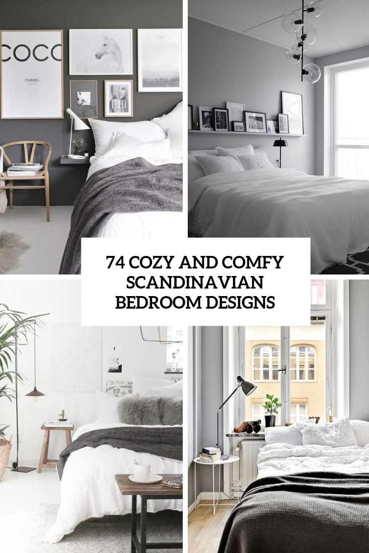 Cozy And Comfy Scandinavian Bedroom Designs Cover - Bedroom - HD Wallpaper 
