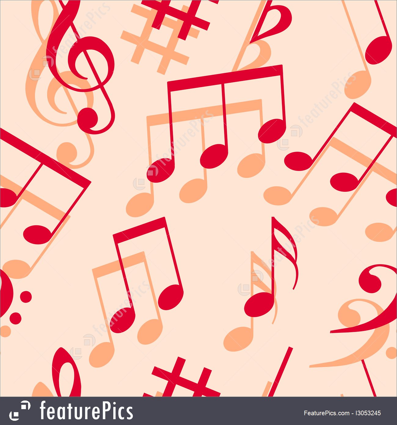 Seamless Wallpaper - Wall Paper Music Notes - HD Wallpaper 