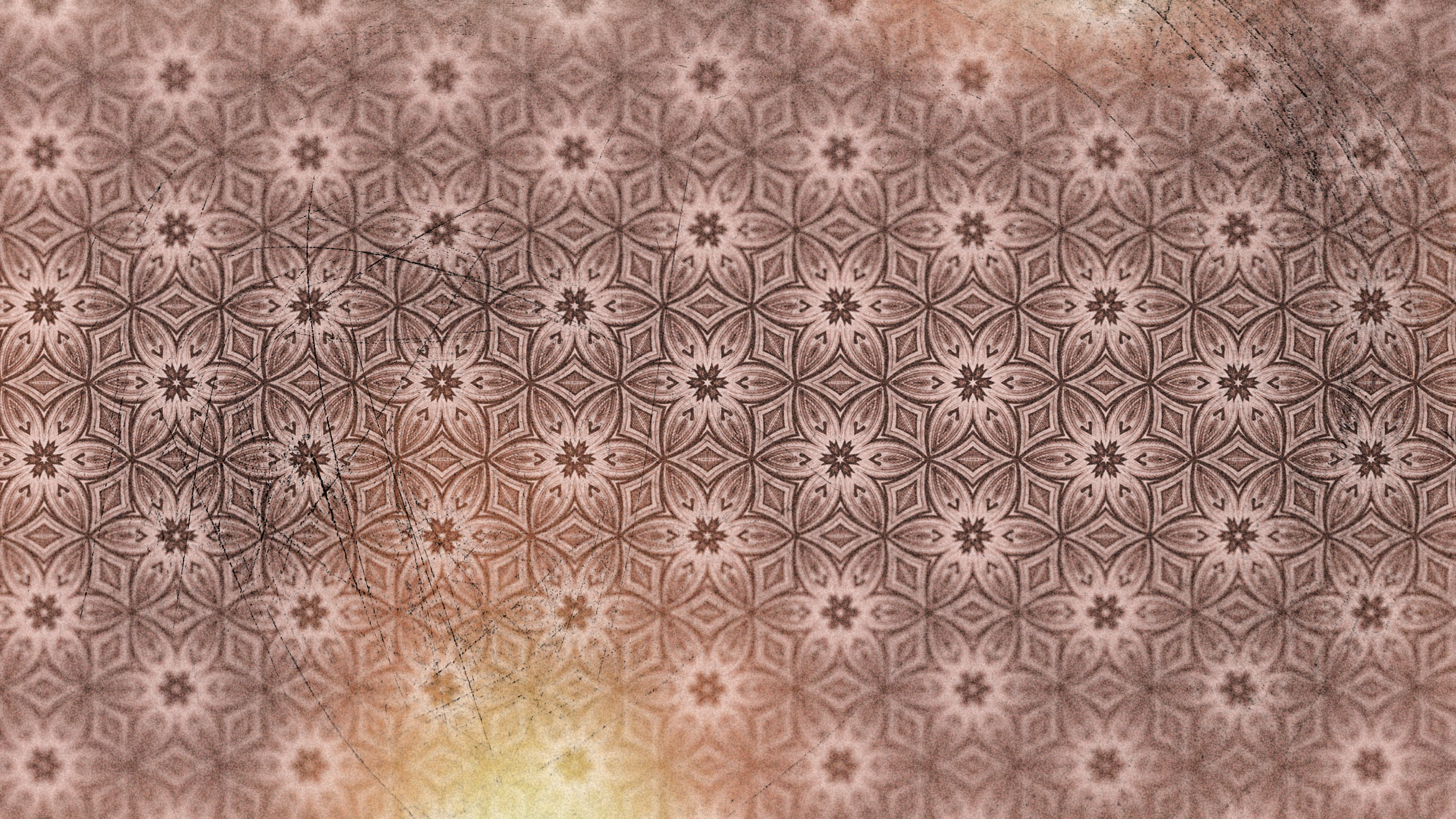 Red Vintage Seamless Wallpaper Pattern Template - HD Wallpaper 