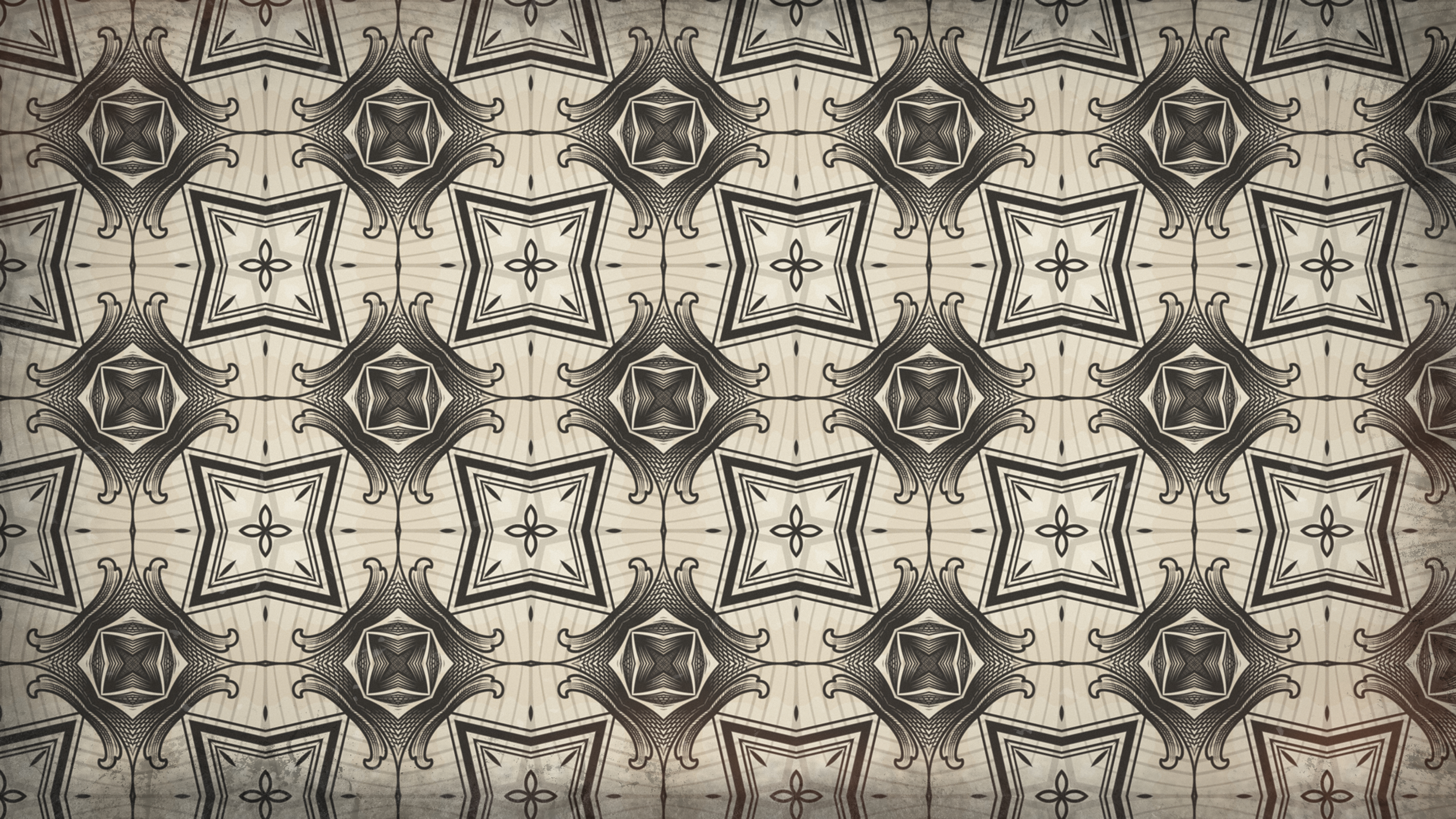 Brown Decorative Geometric Seamless Wallpaper Pattern - HD Wallpaper 