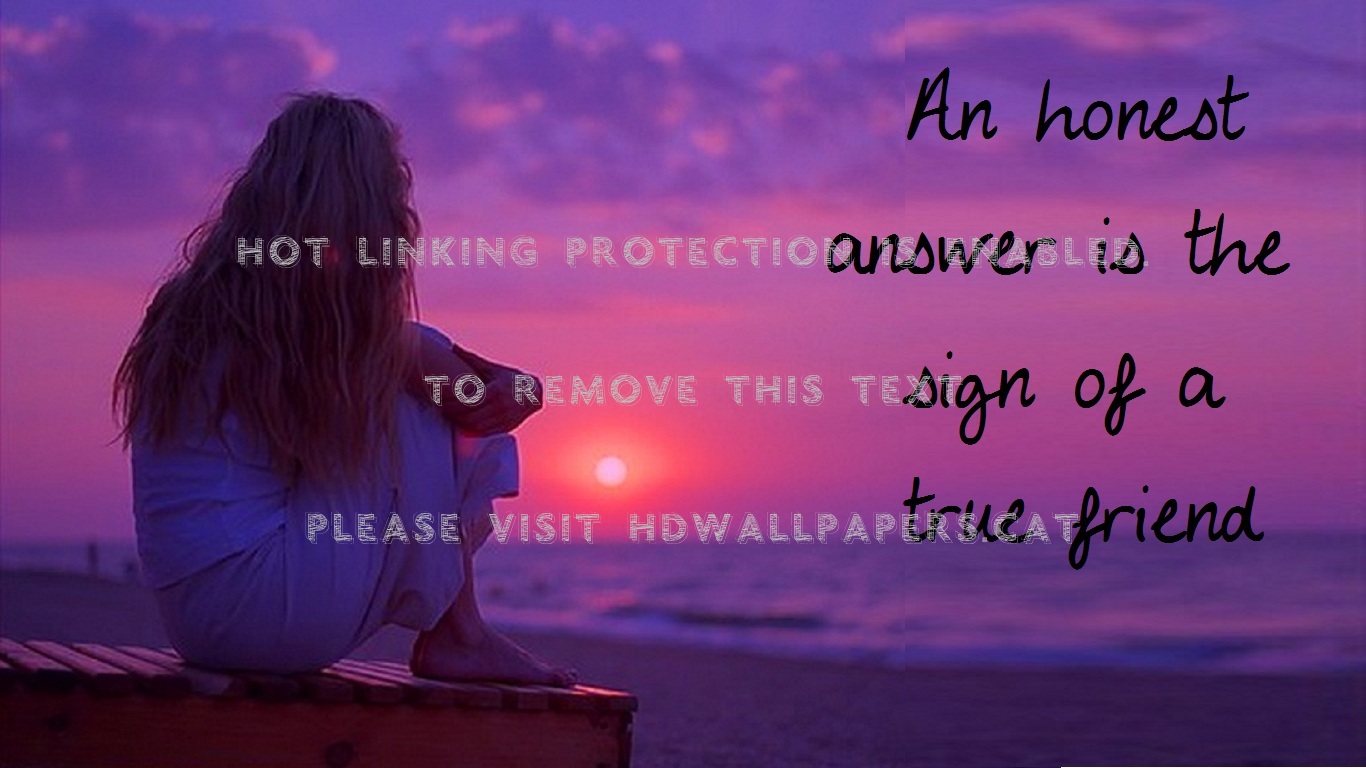 A True Friend Answer Woman Honesty People - Girl - HD Wallpaper 