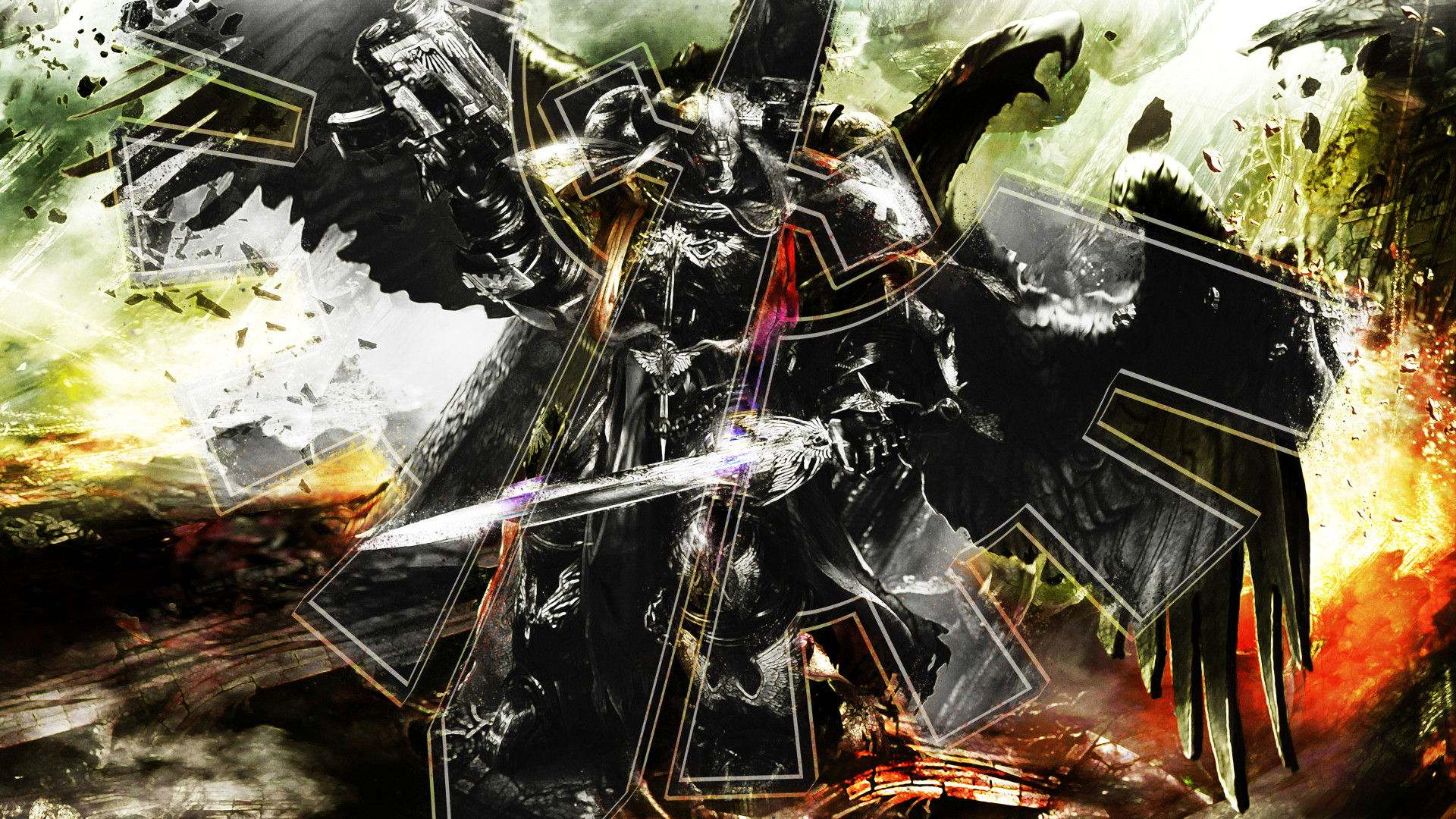 Warhammer 40k Images Warhammer 40k Wallpaper Dark Angel - Lords Of The Fallen Art - HD Wallpaper 