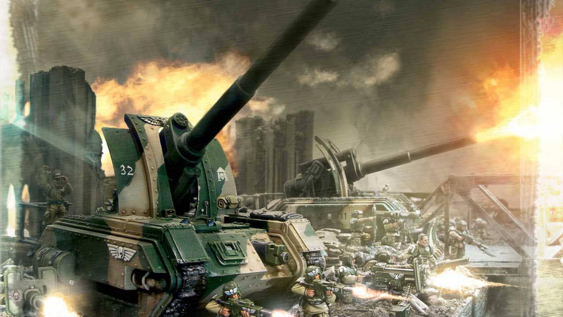 Warhammer 40k Wallpaper Imperial Guard - HD Wallpaper 