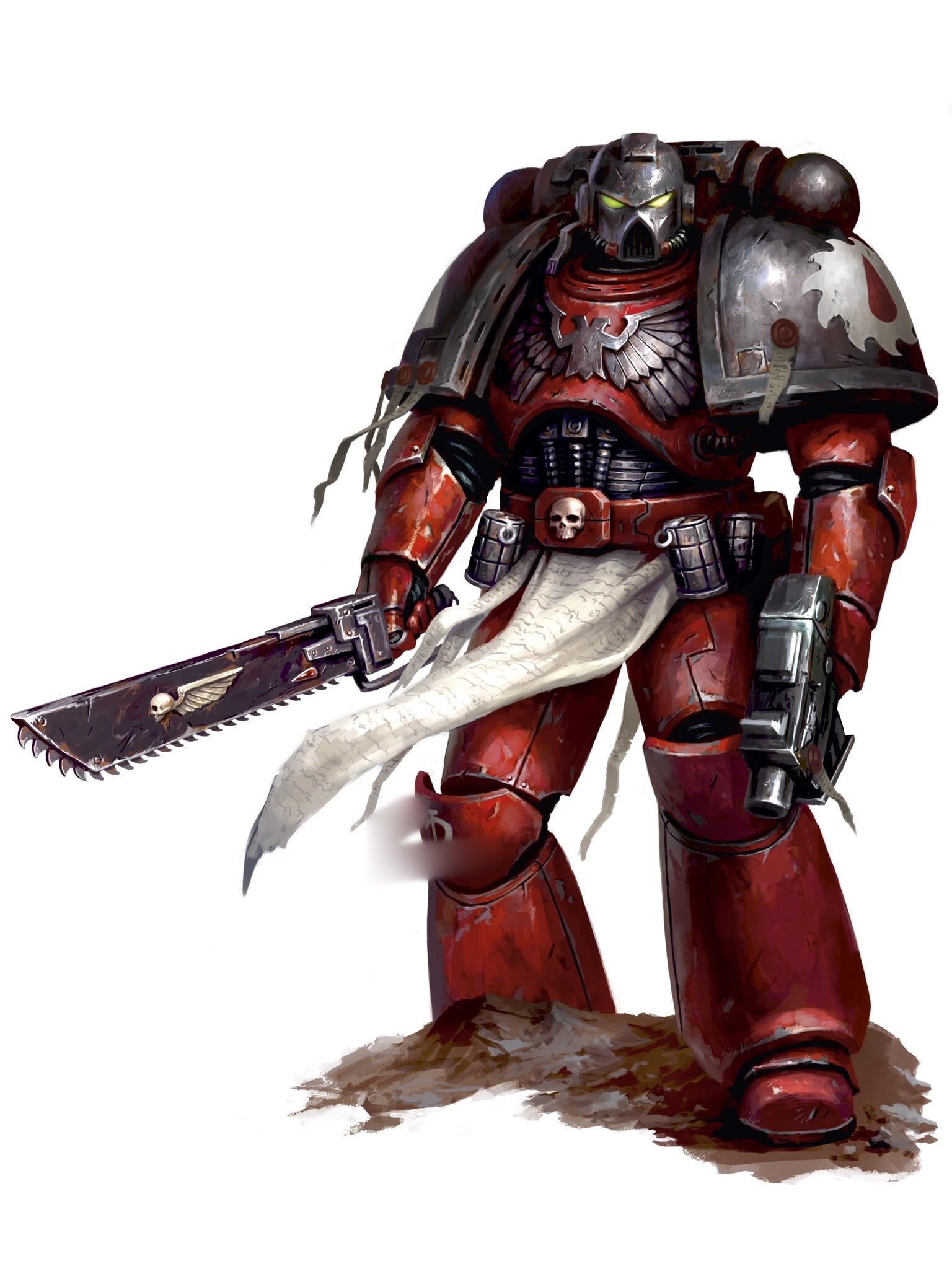 Warhammer 40k Red Space Marine - HD Wallpaper 