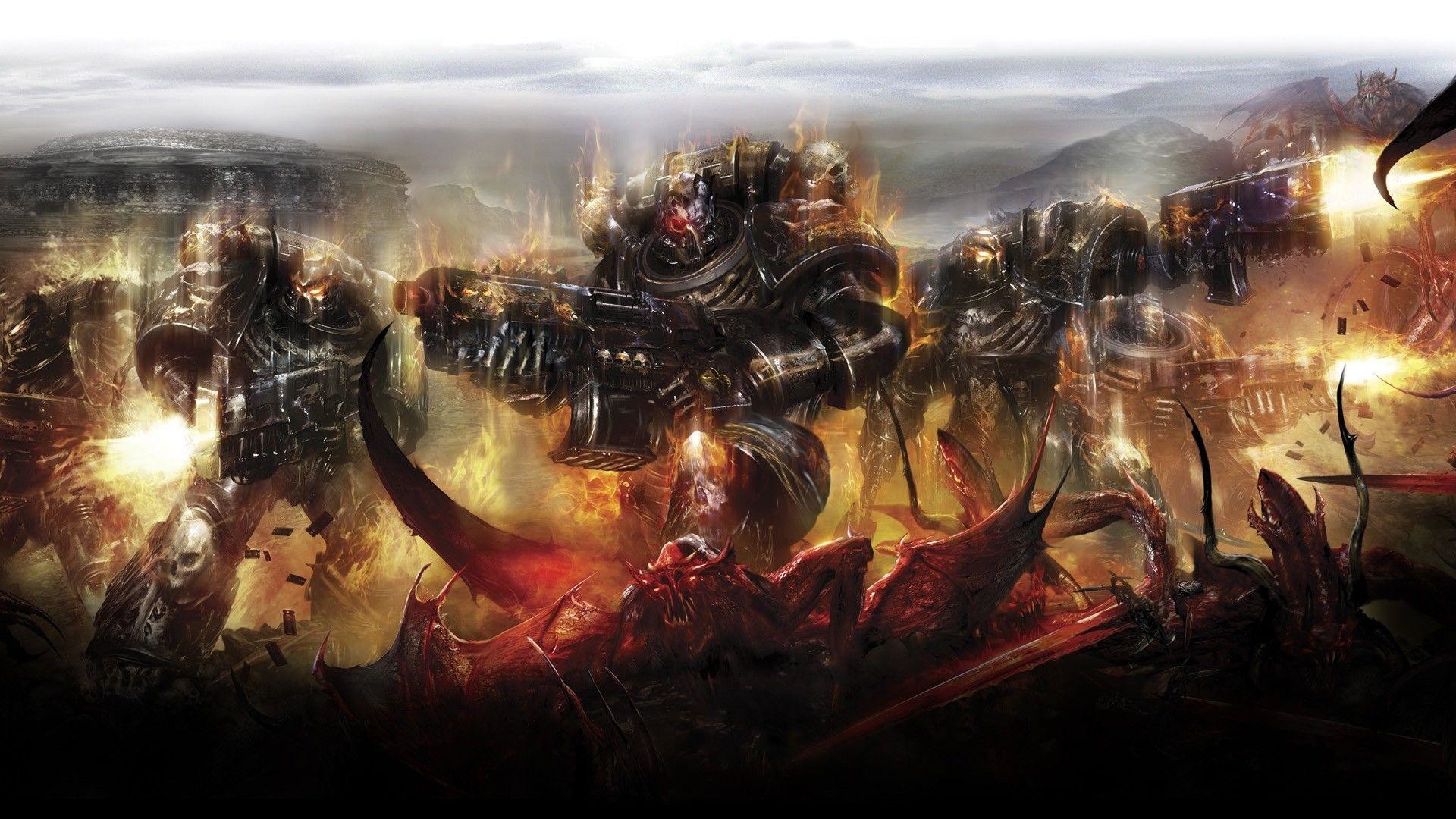 Wallpapers And Other Space Marine Related Art - Legion Of The Damned - HD Wallpaper 