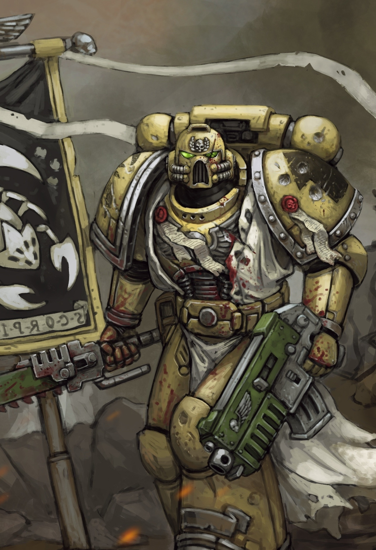 Warhammer 40k, Video Game, Artwork, Wallpaper - Warhammer 40k 16 9 - HD Wallpaper 