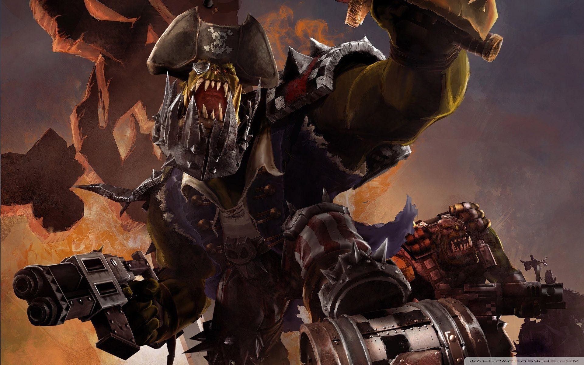 Images For > Warhammer 40k Orks Wallpaper 
 Data-src - Warhammer 40k Orks - HD Wallpaper 