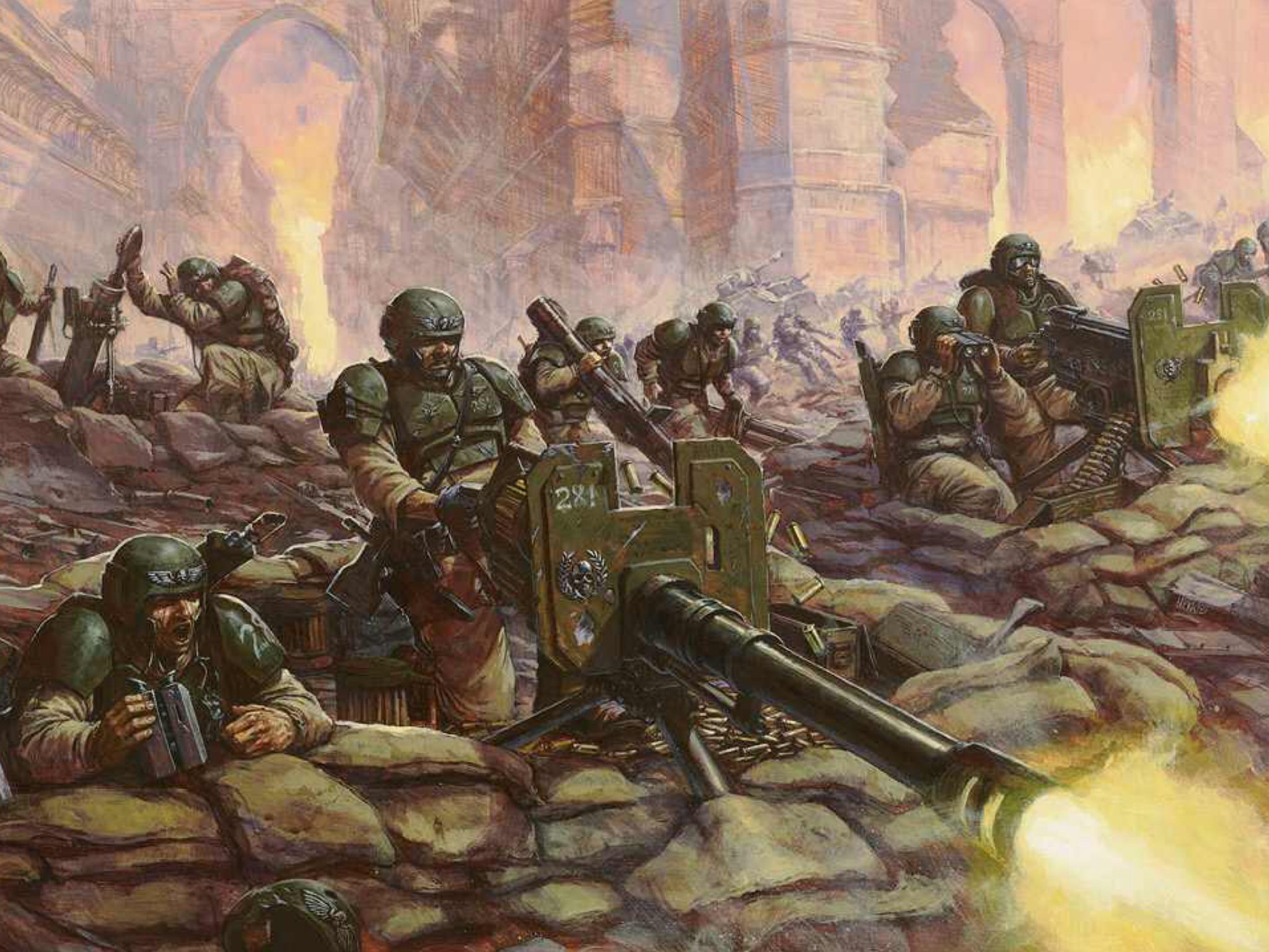 40k Heavy Weapons Teams - HD Wallpaper 