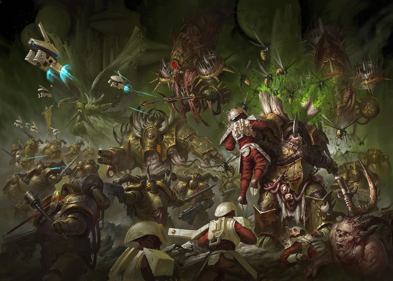 View Media - Tau Vs Death Guard - HD Wallpaper 