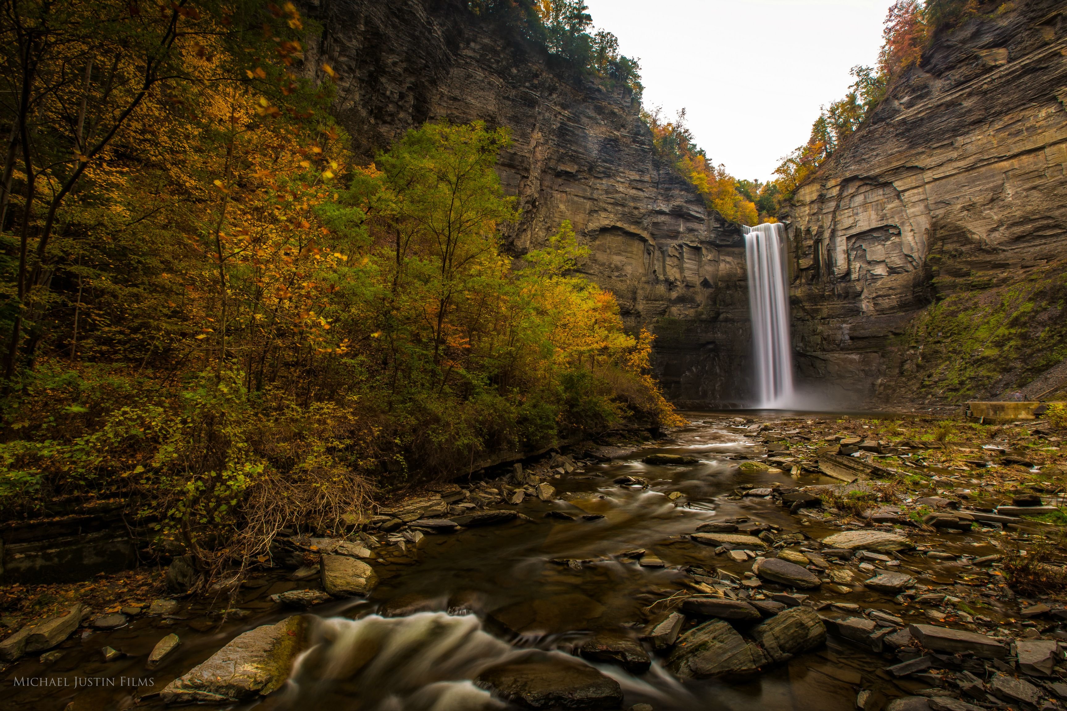 Ithaca Ny Long Exposure Wallpaper - Taughannock Falls - HD Wallpaper 