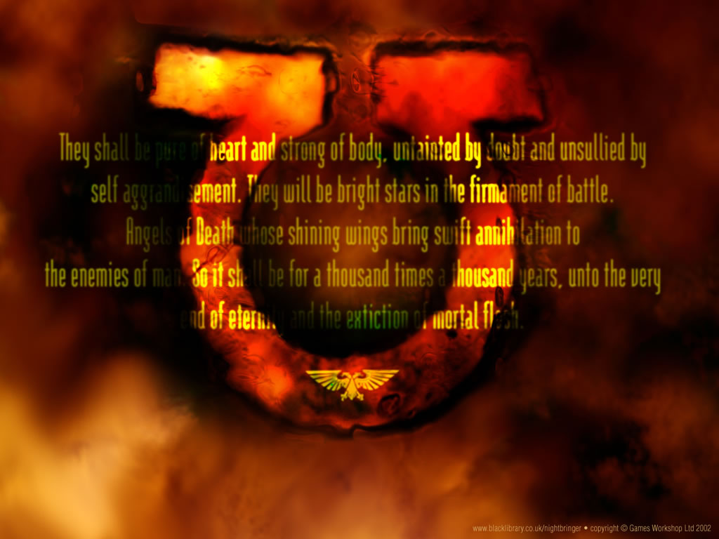 Warhammer 40k Space Marine Oath - HD Wallpaper 