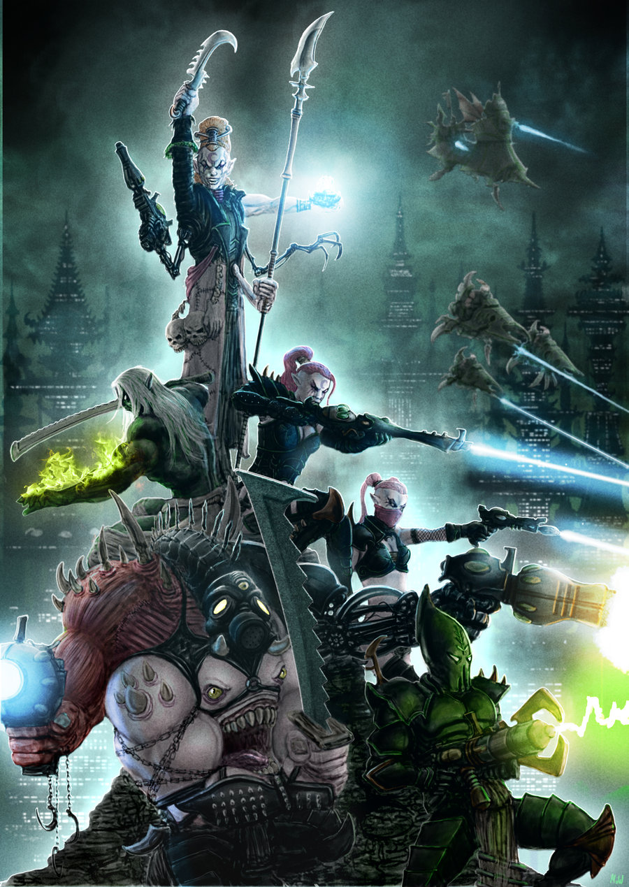 Warhammer 40000,warhammer40000, Warhammer40k, Warhammer - Warhammer 40k Eldar Artwork - HD Wallpaper 