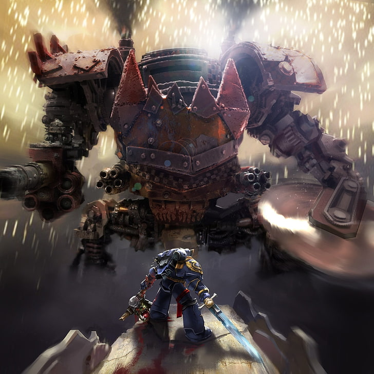 Robot Game Application Screengrab, Warhammer 40,000, - Ork Mega Dread Art - HD Wallpaper 