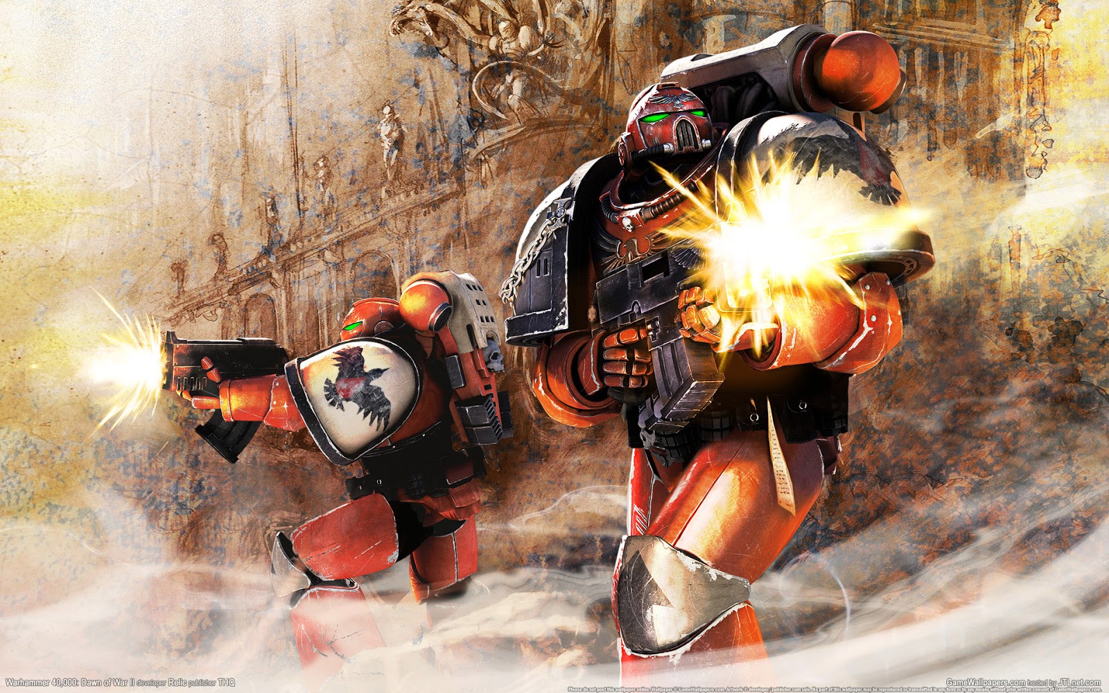 Warhammer 40k Wallpapers - Warhammer 40k Blood Ravens Art - HD Wallpaper 