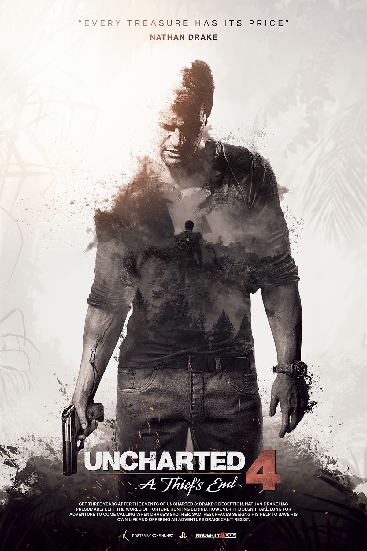Uncharted 4 A Thief's End Poster - HD Wallpaper 