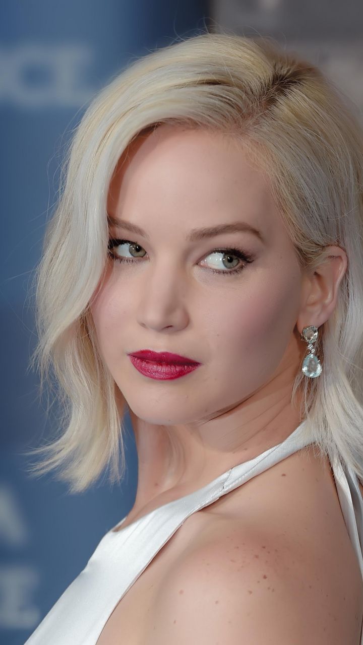 Jennifer Lawrence Red Lipstick - HD Wallpaper 