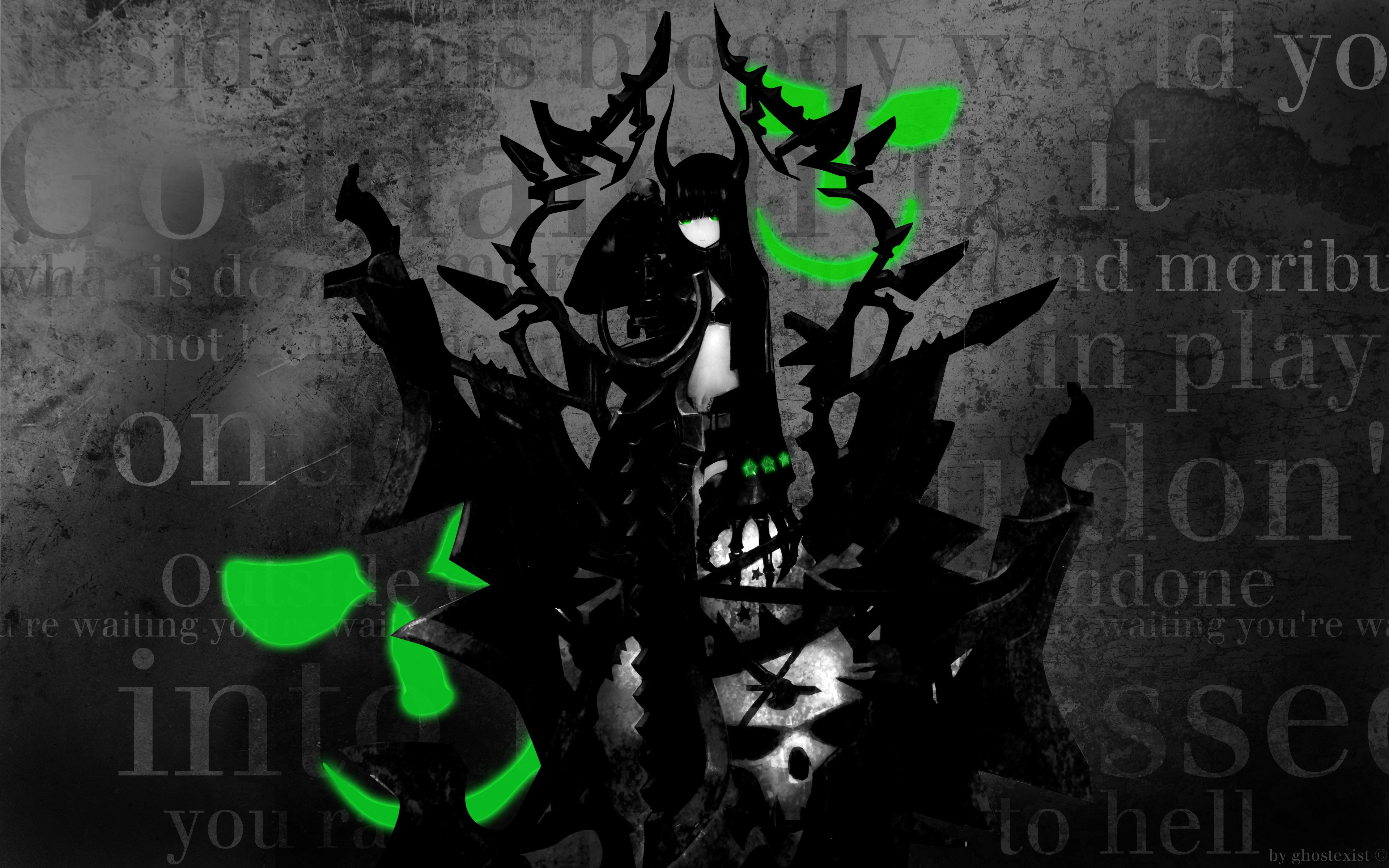 Black Rock Shooter - HD Wallpaper 