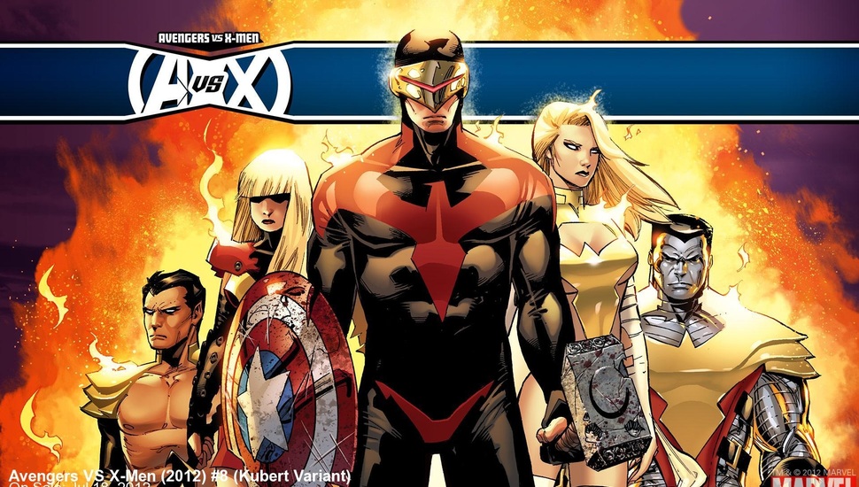 Colossus, Avengers Vs X Men, Cyclops, Emma Frost, Comic, - HD Wallpaper 