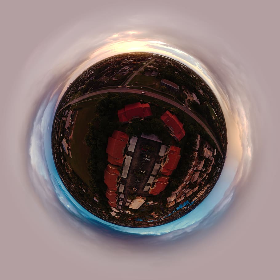 Little Big Planet Photography Of Brown Concrete Buildings, - Circle - HD Wallpaper 