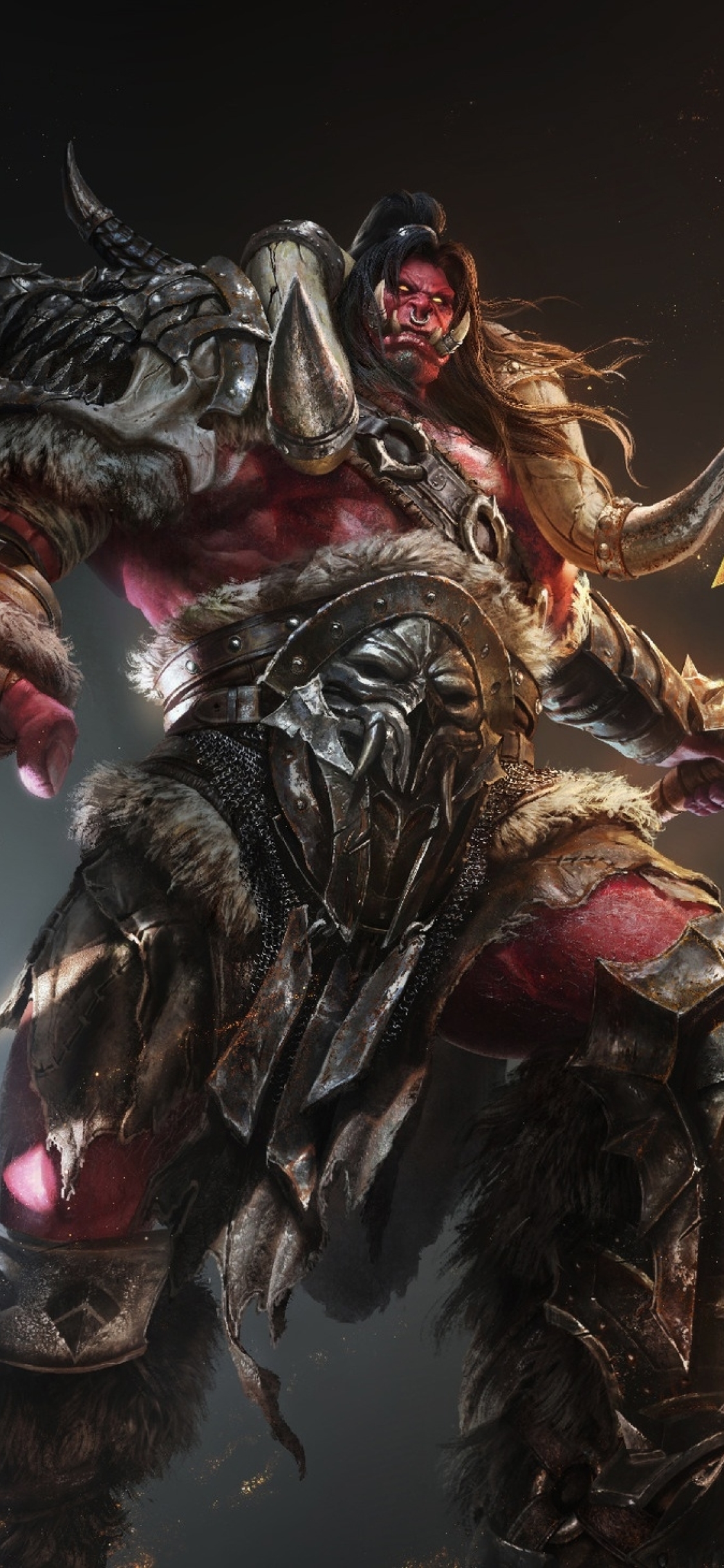 Warcraft Orc Warrior Art - HD Wallpaper 