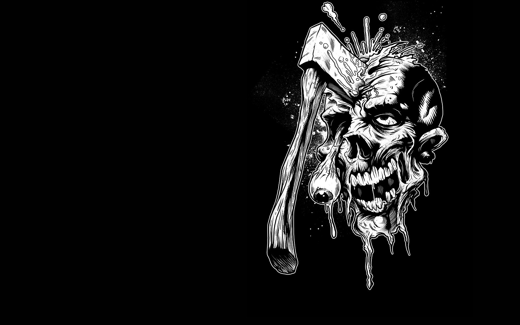 Zombies Wallpaper - Scary Skull Wallpapers Hd - HD Wallpaper 