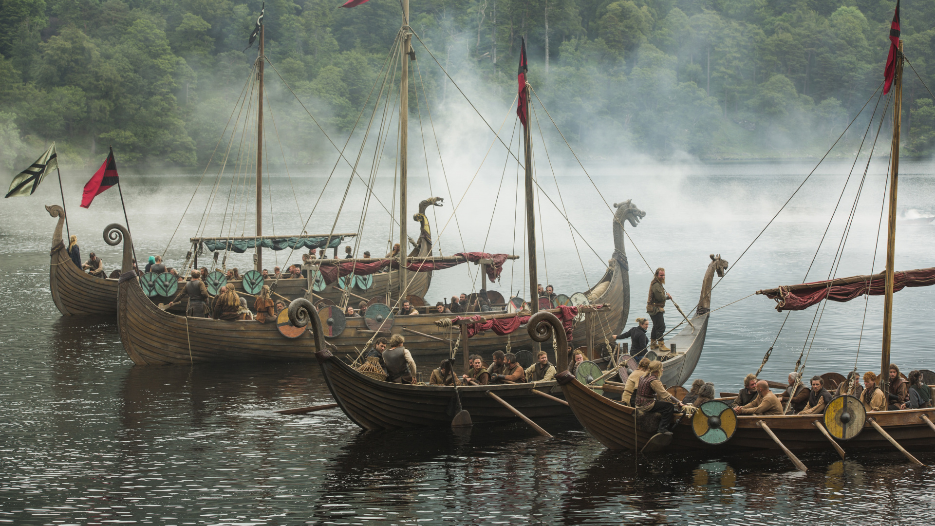 Vikings, Boats, Tv Series, Sailing, 2018, Wallpaper - HD Wallpaper 