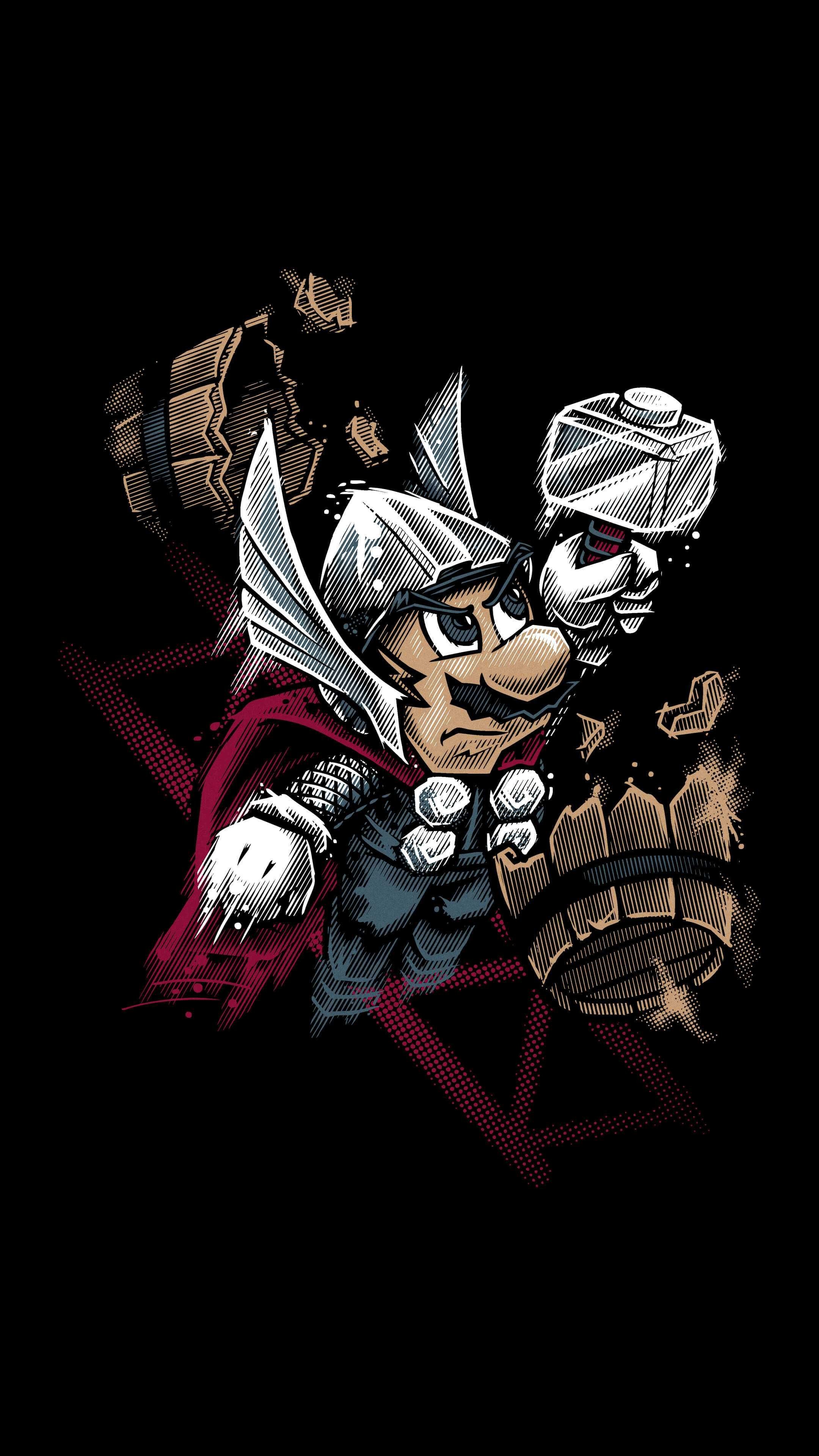 Super Mario Thor Iphone Wallpaper 
 Data Src Super - Mario Wallpaper Iphone Xs Max - HD Wallpaper 