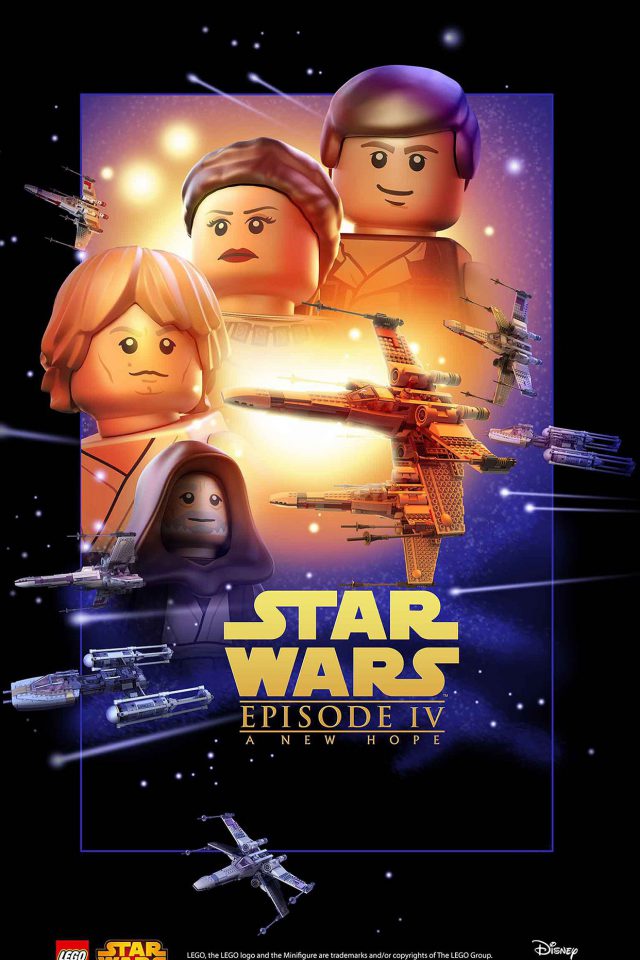 Starwars Lego Episode 4 New Hope Art Film Iphone Wallpaper - Lego Star Wars Filme - HD Wallpaper 