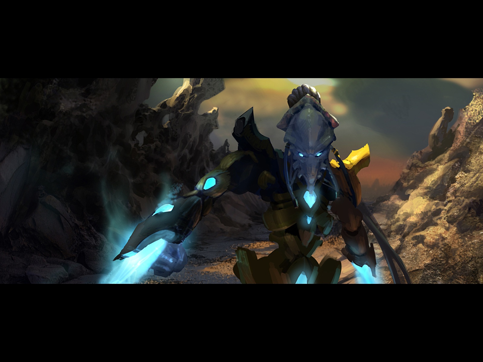 Starcraft 2 Wallpaper Protoss - HD Wallpaper 