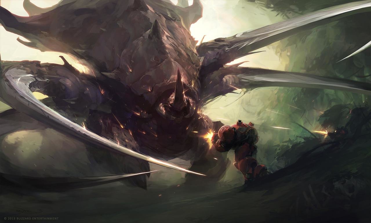 Download Hd Starcraft - Starcraft Artwork - HD Wallpaper 