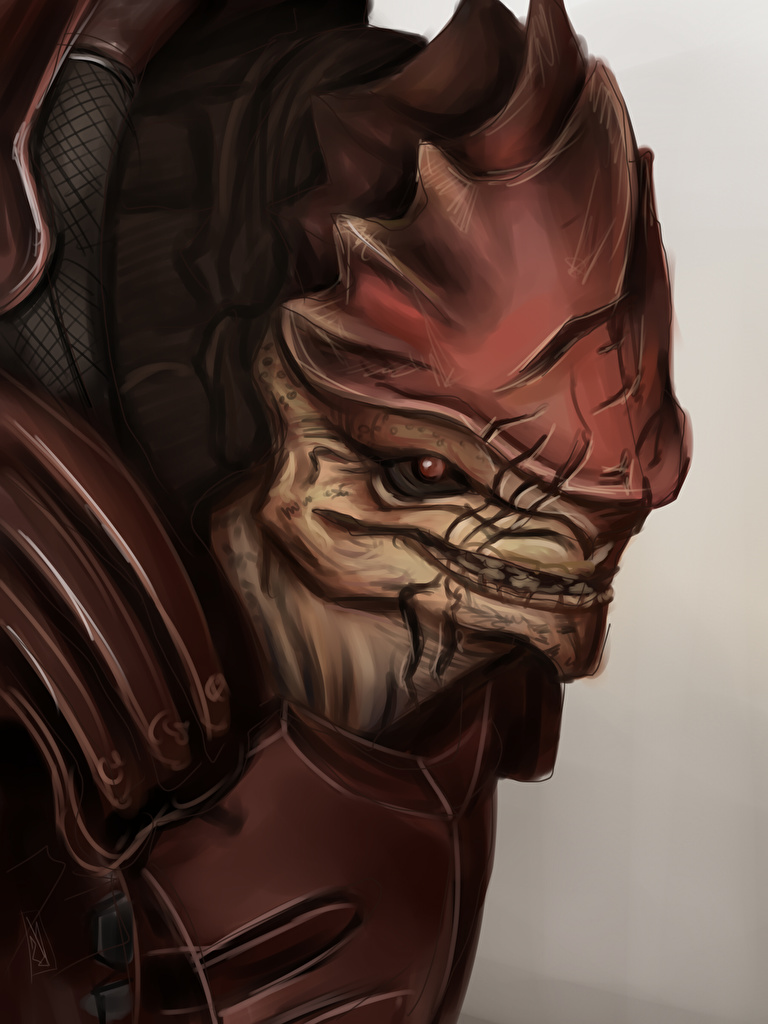 Wrex Krogan - HD Wallpaper 