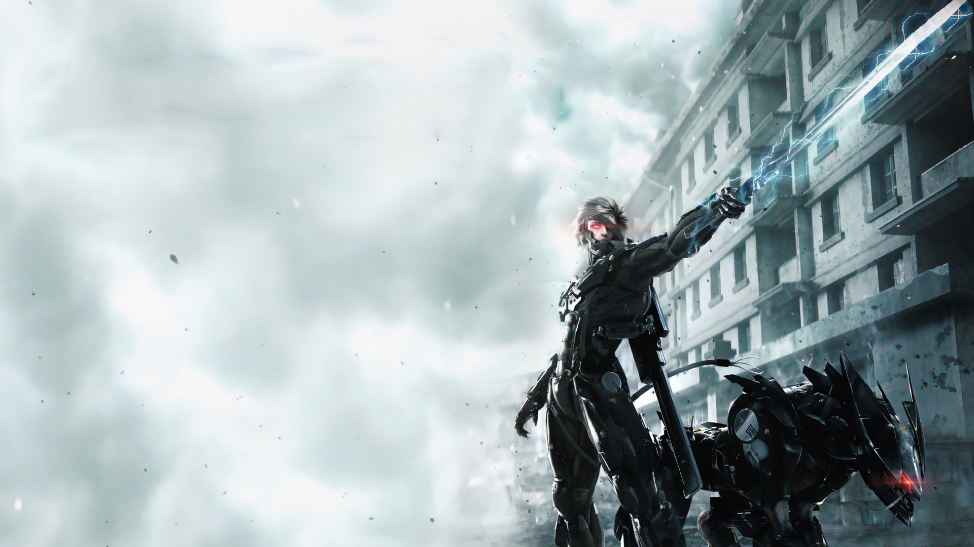 Wallpaper Metal Gear Rising Revengeance Town Ruin Armor - Metal Gear Rising Revengeance Арт - HD Wallpaper 
