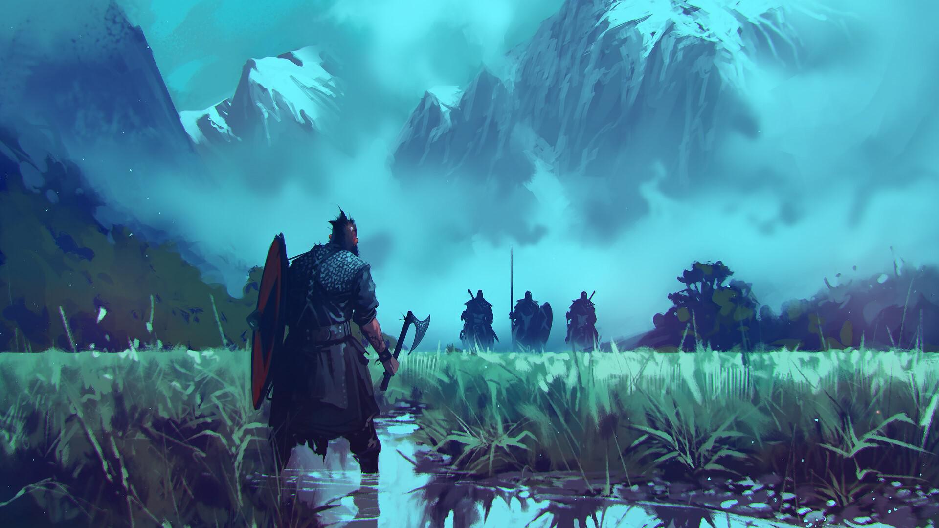 Warrior Fighting Alone - HD Wallpaper 