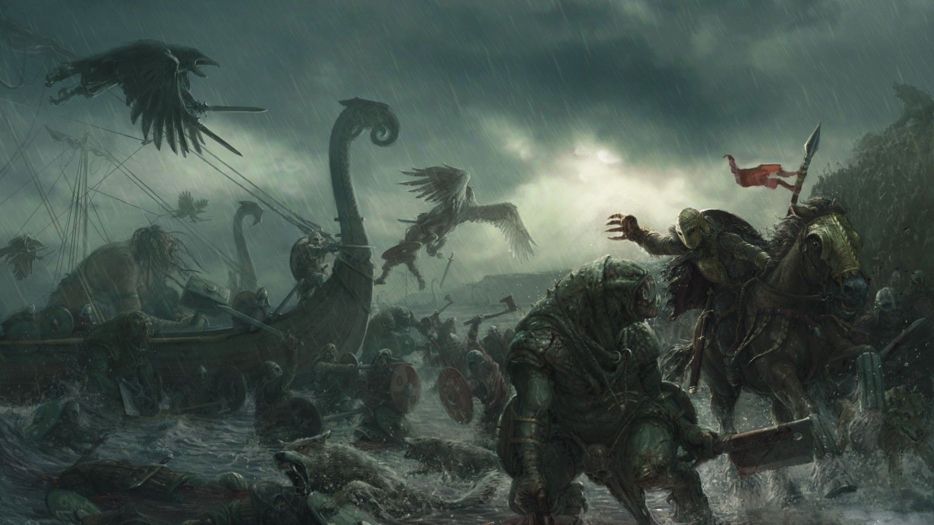 Viking Battle Armor Fantasy - HD Wallpaper 