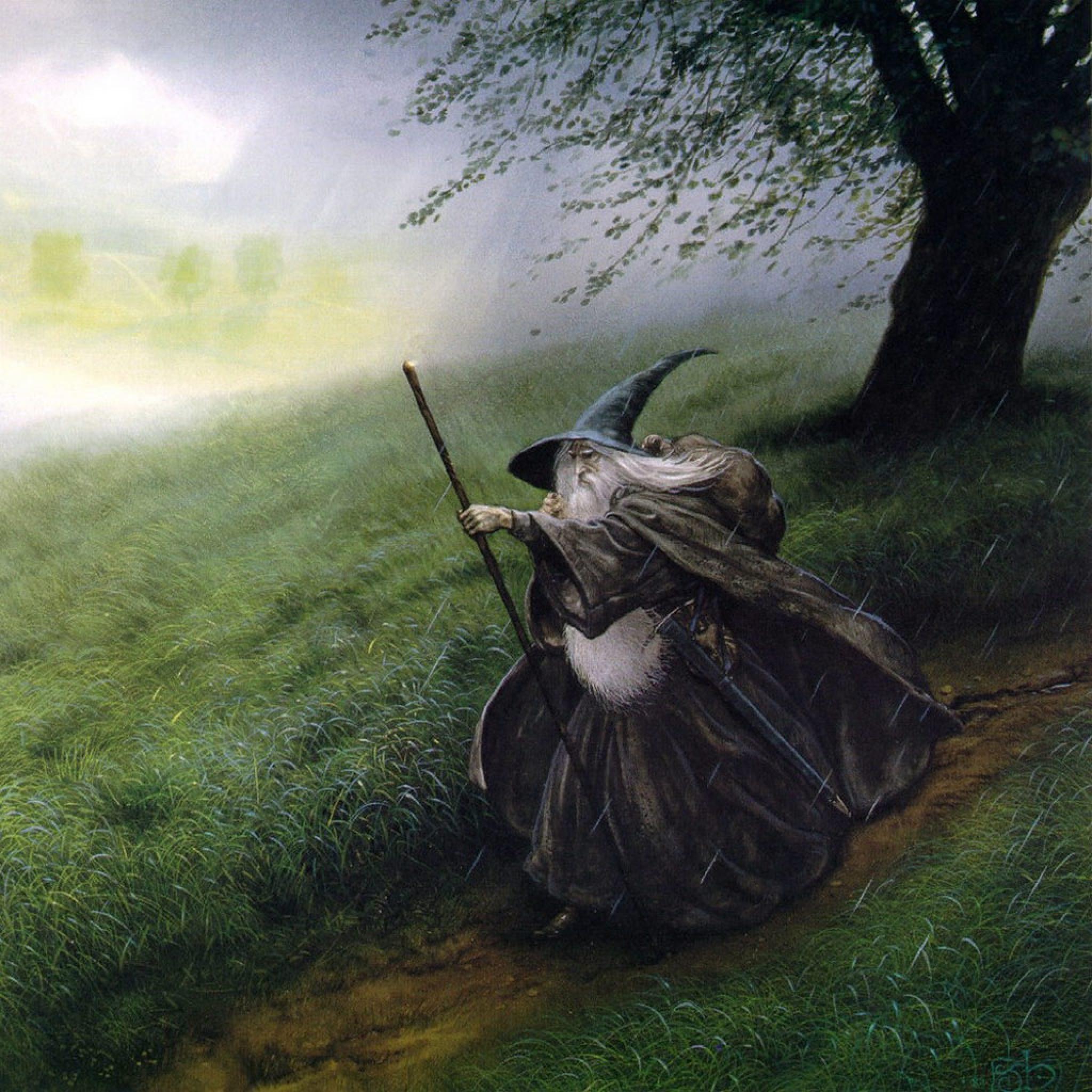 Lord Of The Rings Art Gandalf - HD Wallpaper 