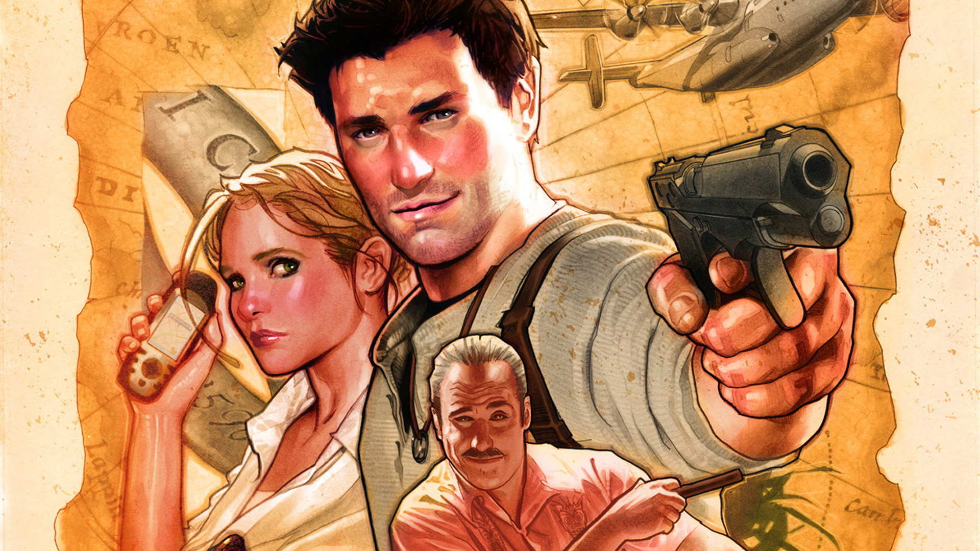 Uncharted 3 Wallpaper - Uncharted Dc Comics - HD Wallpaper 