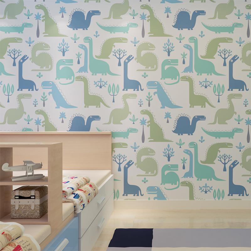 Soundproof Wallpaper - Dinosaur Wallpaper Nursery - HD Wallpaper 