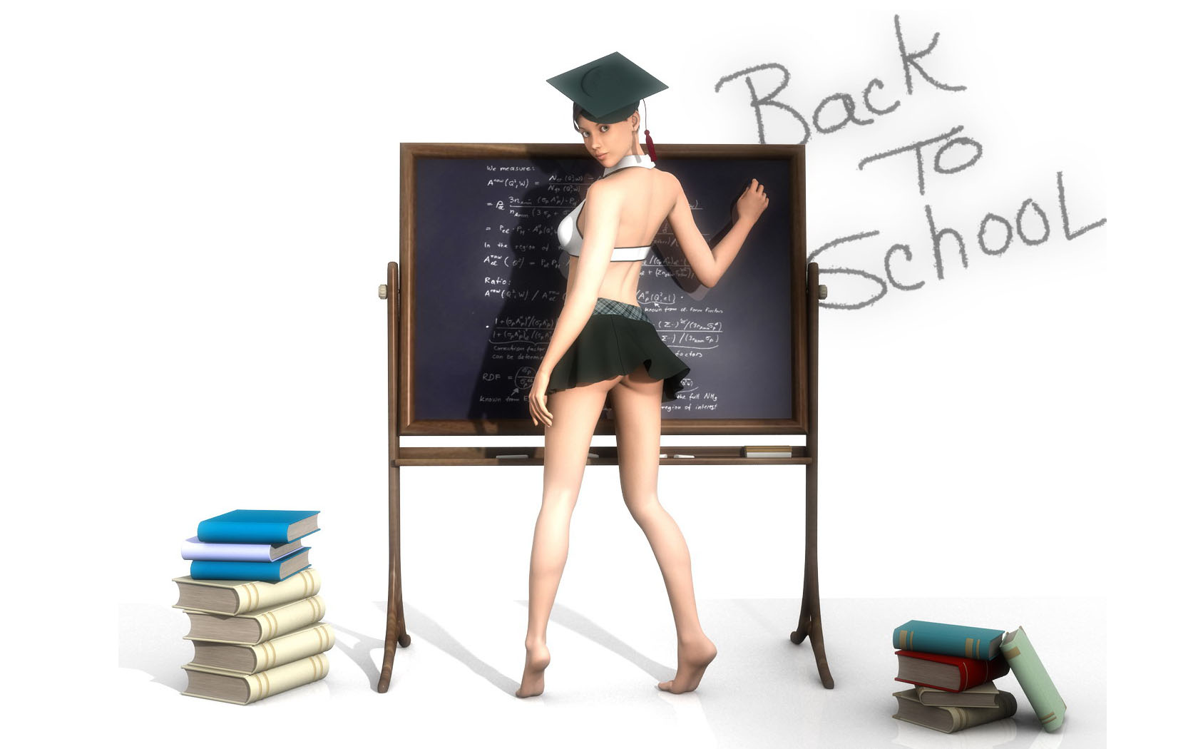 Hd Back To School Wallpaper - Back To School Girl - HD Wallpaper 