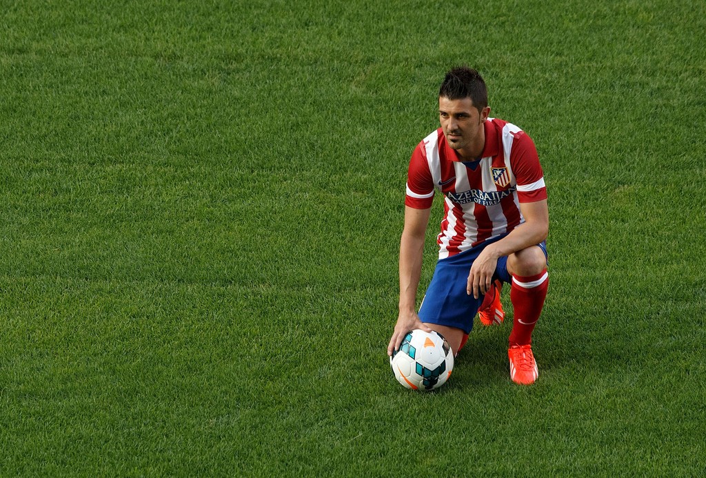 Atletico Madrid David Villa - HD Wallpaper 
