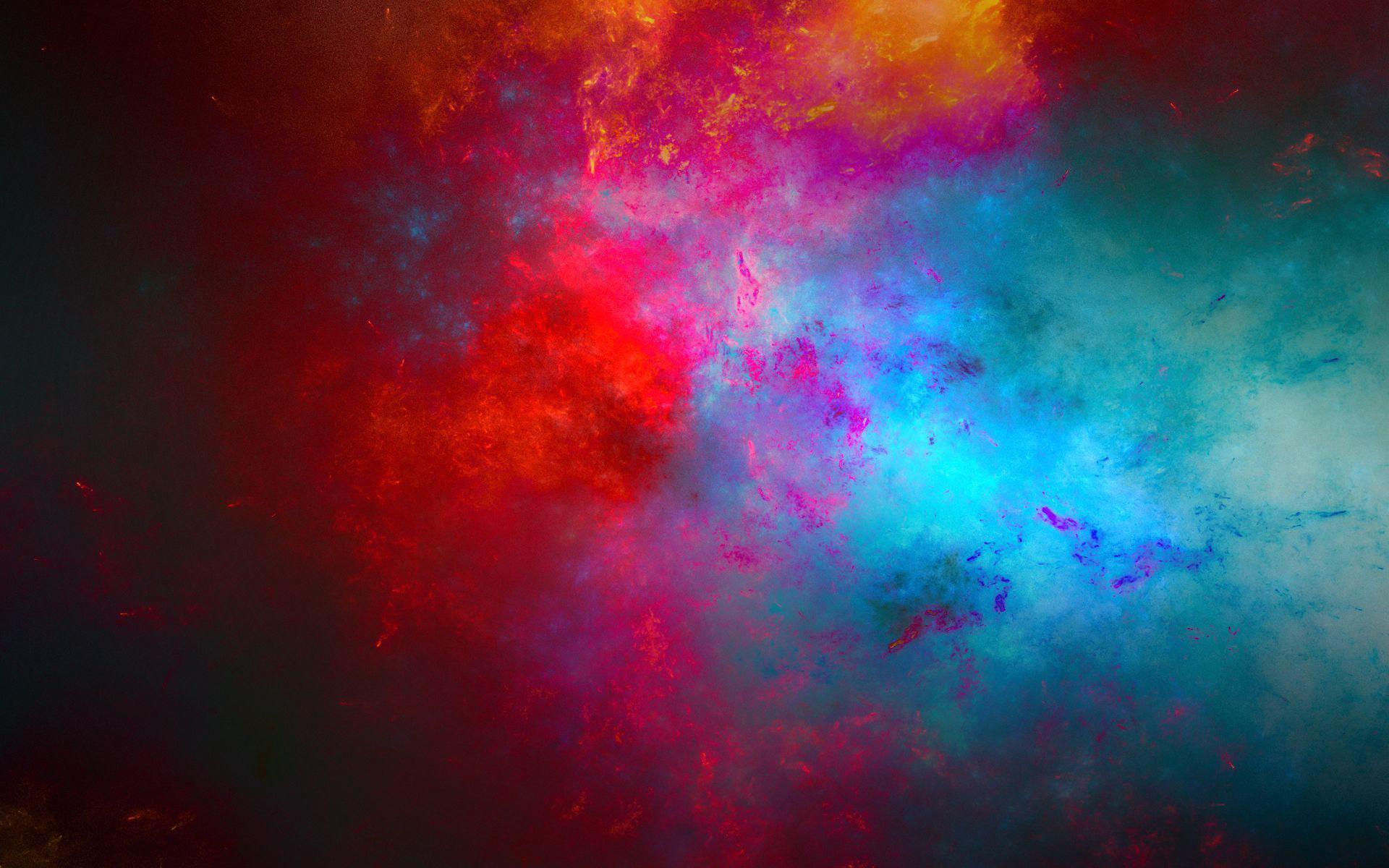 Blue And Red Cloud - HD Wallpaper 
