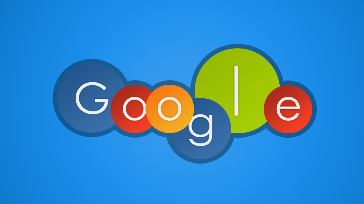 3d Google Wallpaper - Google With Blue Background - HD Wallpaper 